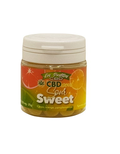 Pastilles CBD - Sour Sweet - 40mg/pastille